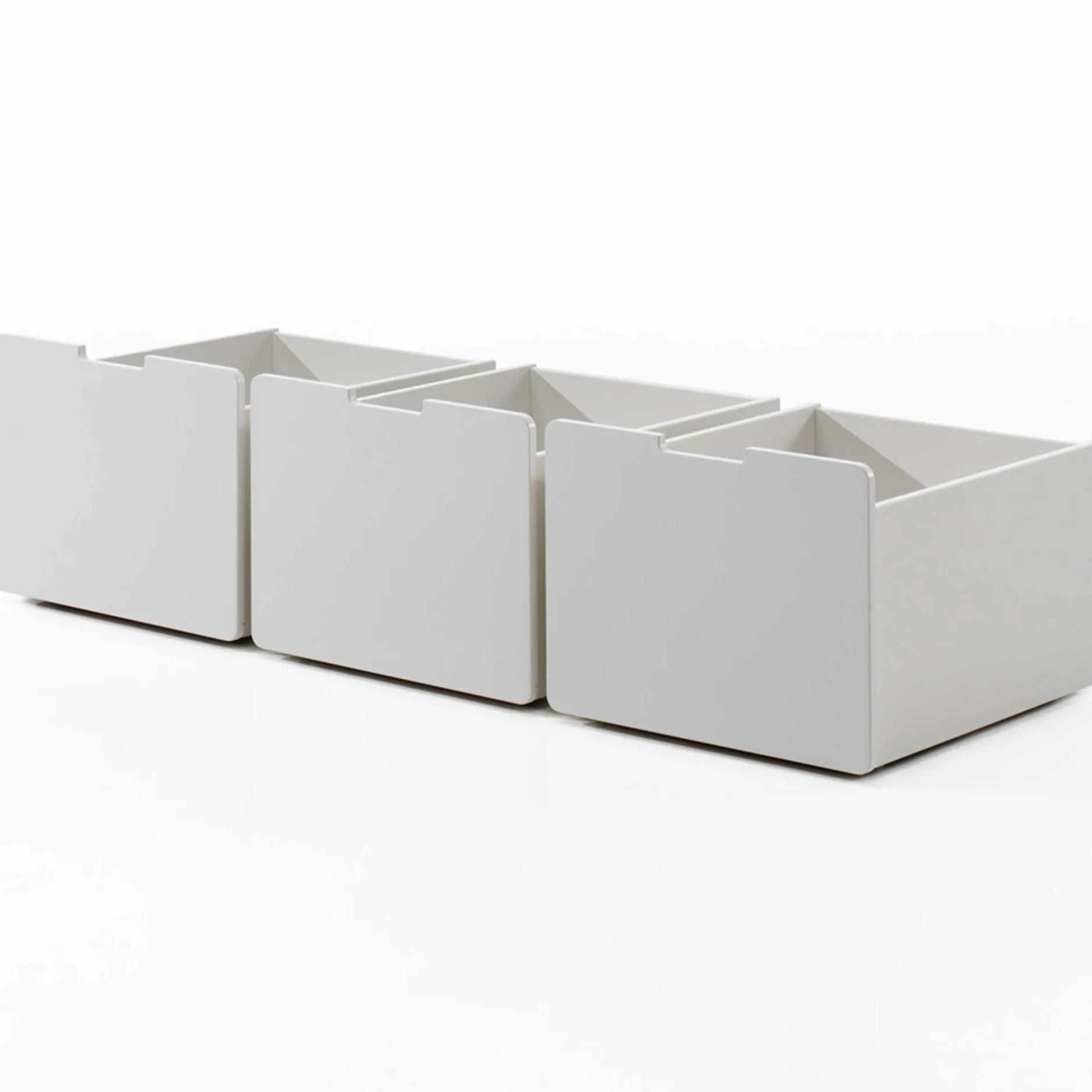 Set mit 3 Schubladen Pip - weiß