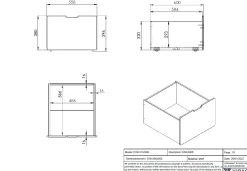 Set mit 2 Schubladen Pip - weiß