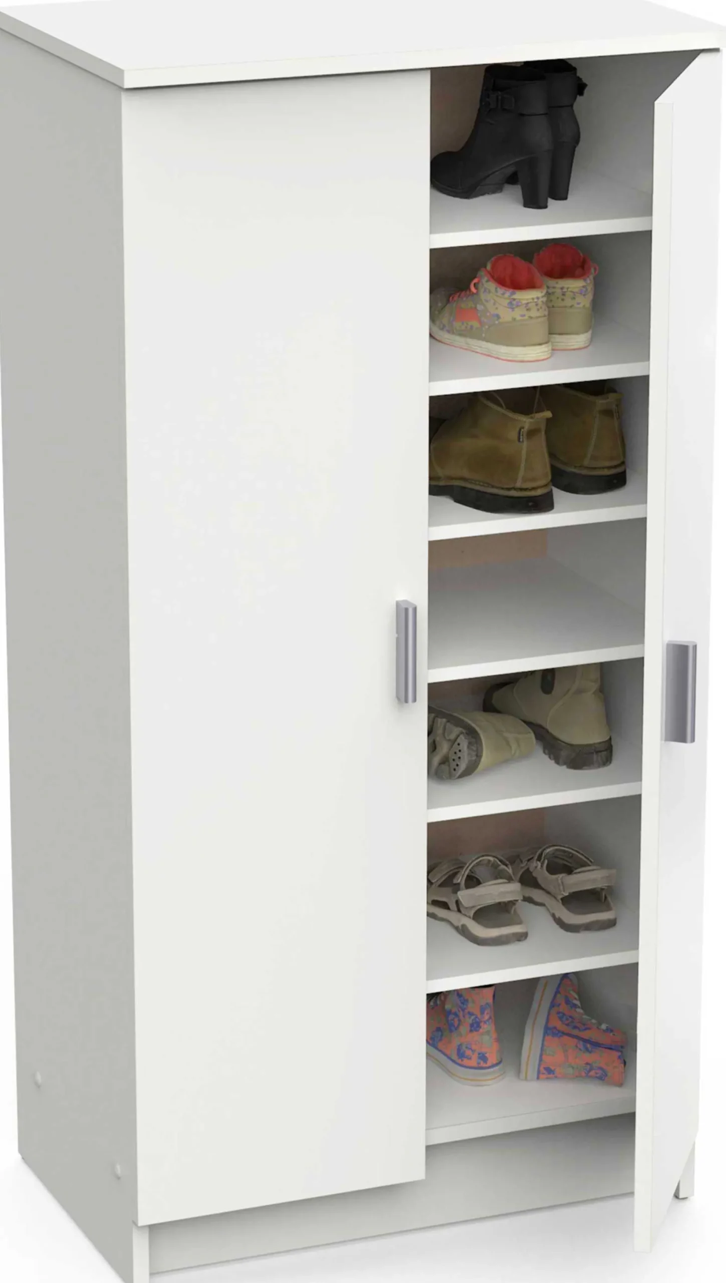 Shelly matt weißer Schuhschrank