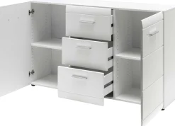Sideboard Allan 144cm mit 2 Türen und 3 Schubladen - weiß