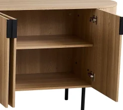 Sideboard Lagos - 200x45x80cm - 4 Türen - Eiche Dekor