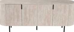 Sideboard Lagos - 200x45x80cm - 4 Türen - Travertin