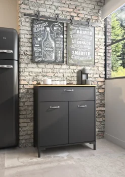 Sideboard Manchester | 81 x 41 x 90 cm | Helvezia Oak Design
