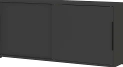 Sideboard mit Schiebetüren Tomori | 160 x 40 x 74 cm | Anthrazit