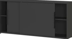 Sideboard mit Schiebetüren Tomori | 160 x 40 x 74 cm | Anthrazit