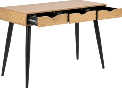 Sideboard/Schreibtisch Jupiter 110 cm 3 Schubladen - Wildeiche/schwarz
