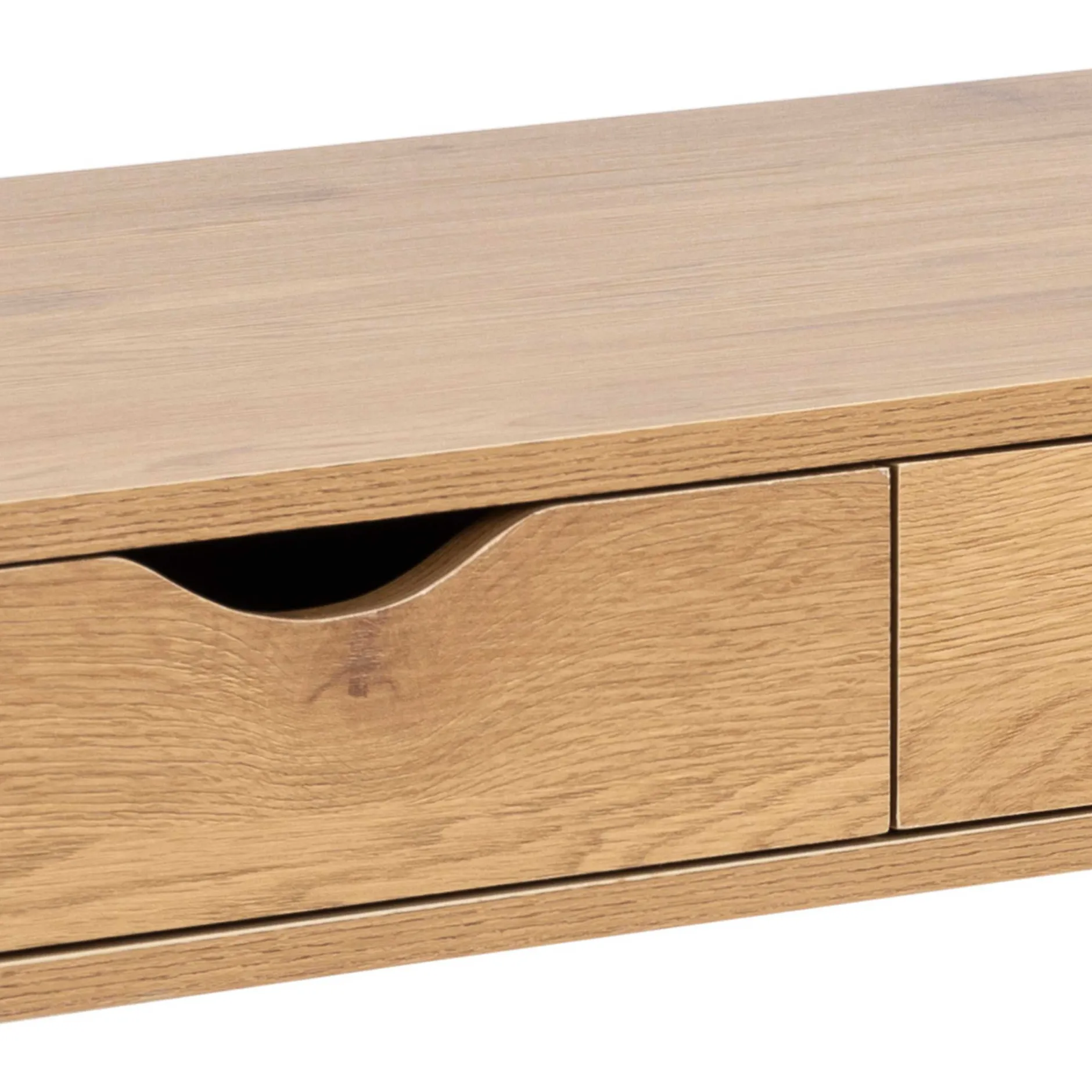 Sideboard/Schreibtisch Jupiter 110 cm 3 Schubladen - Wildeiche/schwarz