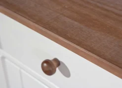 Sideboard Westerland 3 Türen- weiß/braun