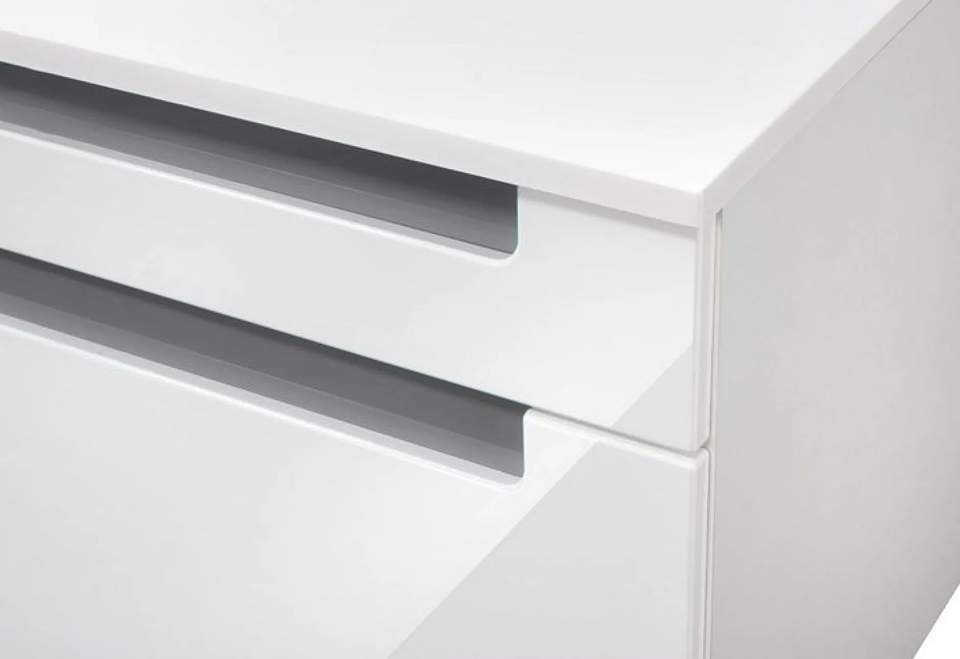 Siena 80cm Waschtischunterschrank - weiß/anthrazit