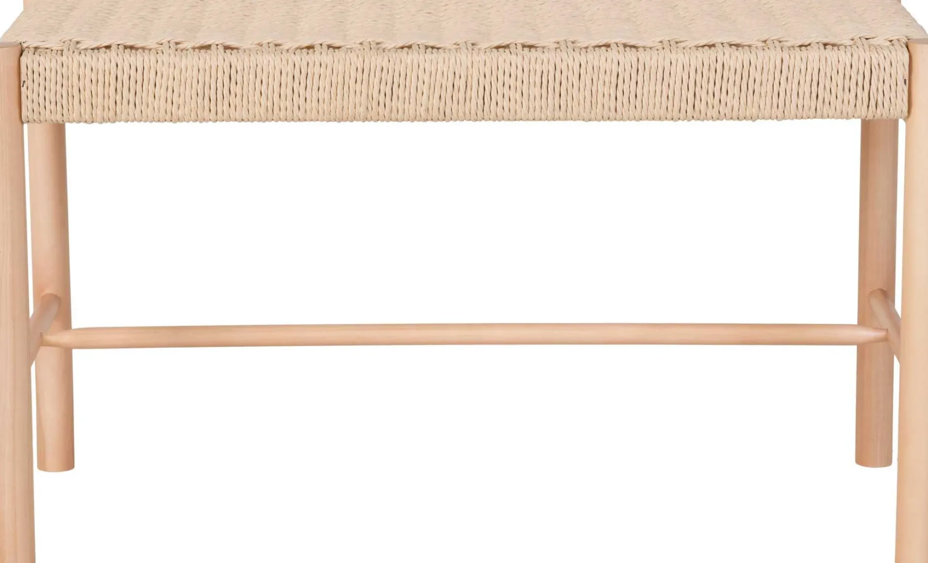 Sitzbank aus geflochtenem Pappelholz 35x80x45 cm