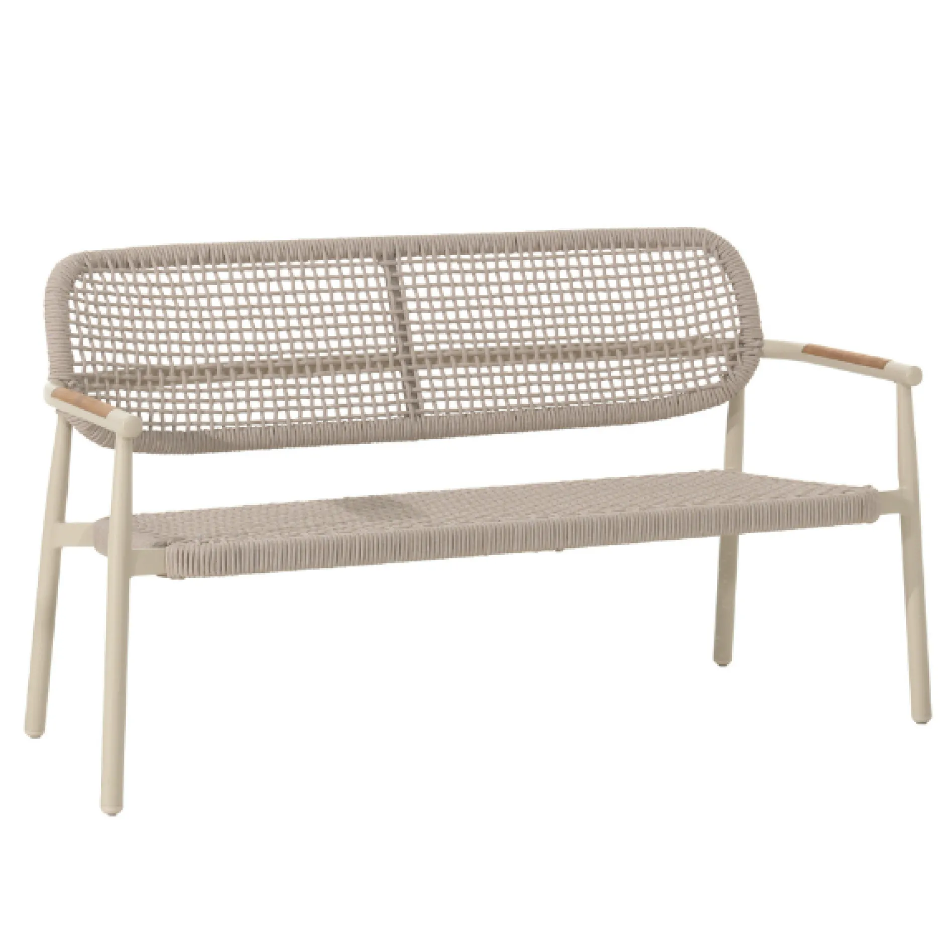 2-Sitzer Gartenbank Midleton Gescova - Aluminium sand - 143x69x80cm