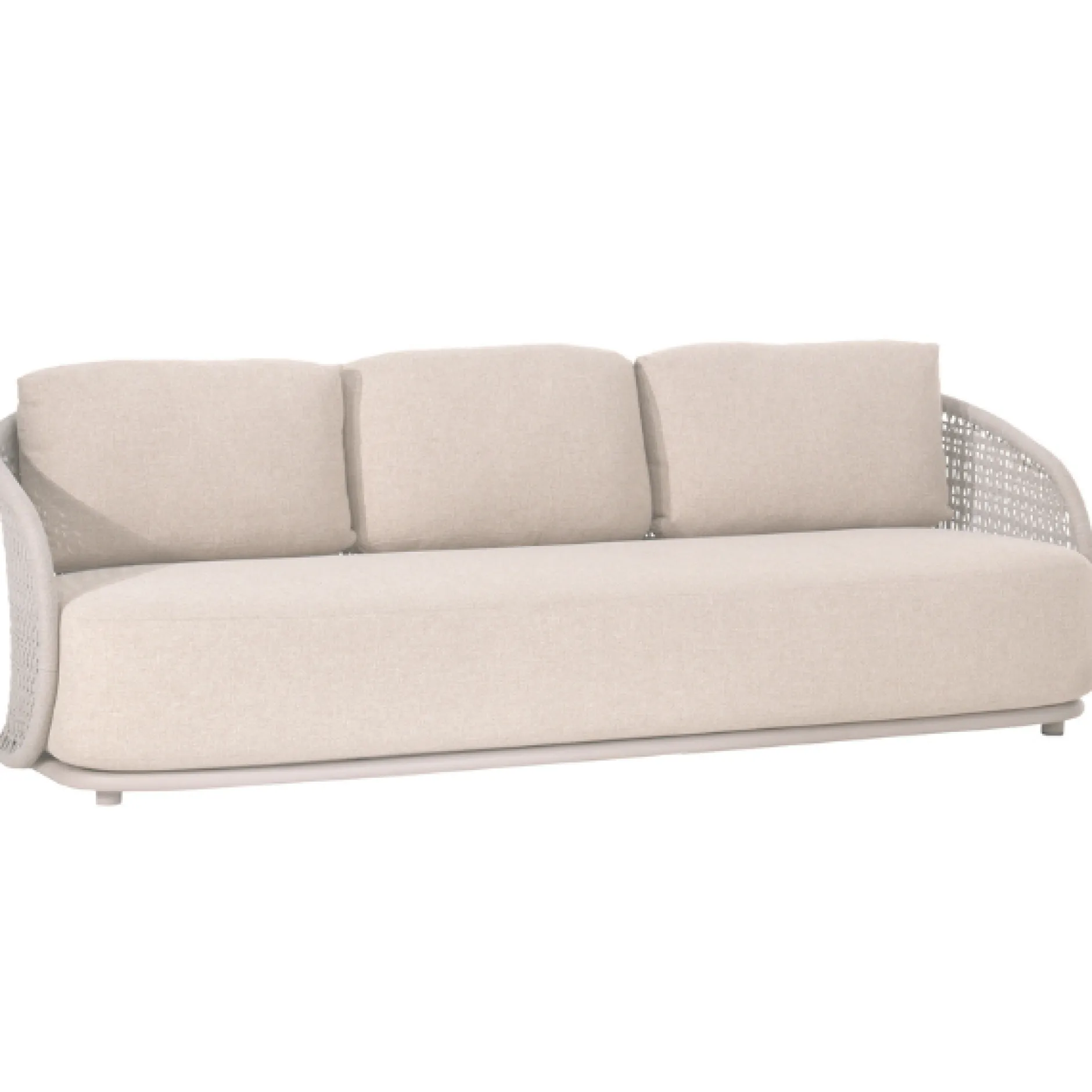3-Sitzer Gartensofa Amora Gescova - Aluminium und Olefin - 227x93x71cm - Grau