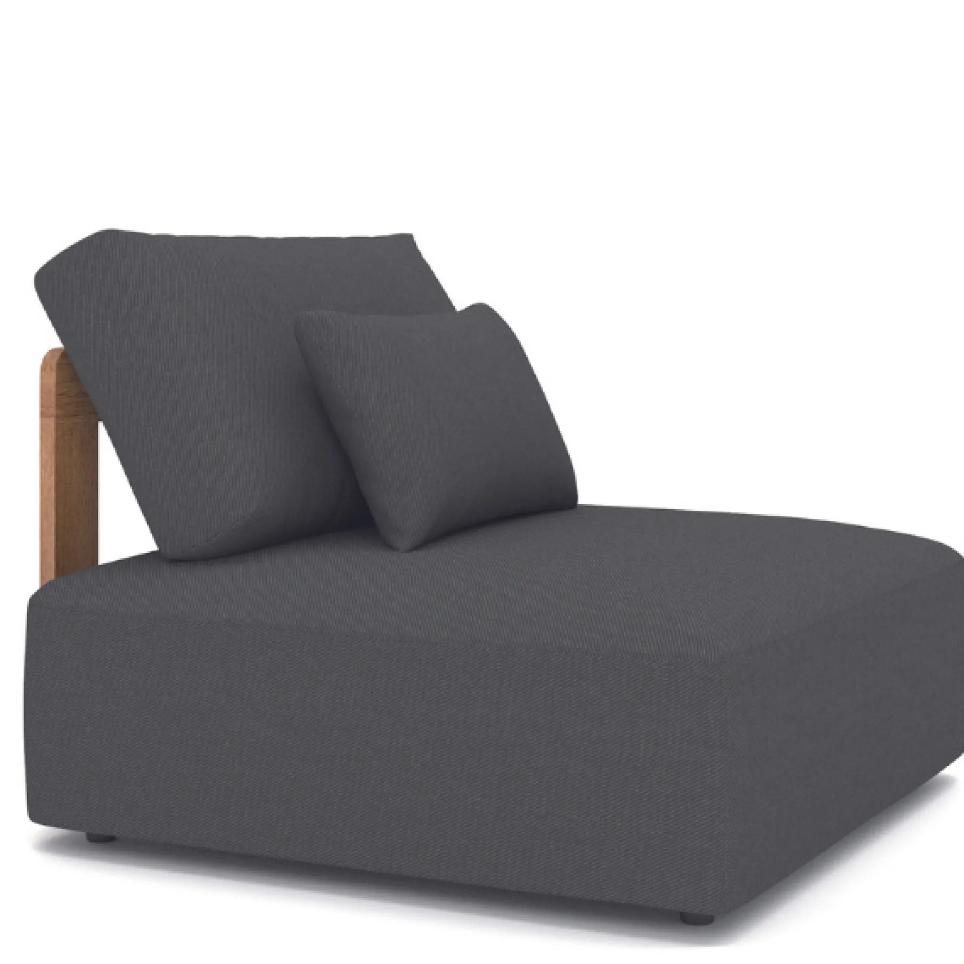 1-Sitzer Lounge-Sessel Raphael Gescova - Teakholz schwarz