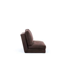 2-Sitzer Sofa-Bett | Komfort und Stil mit Metallrahmen | Braun