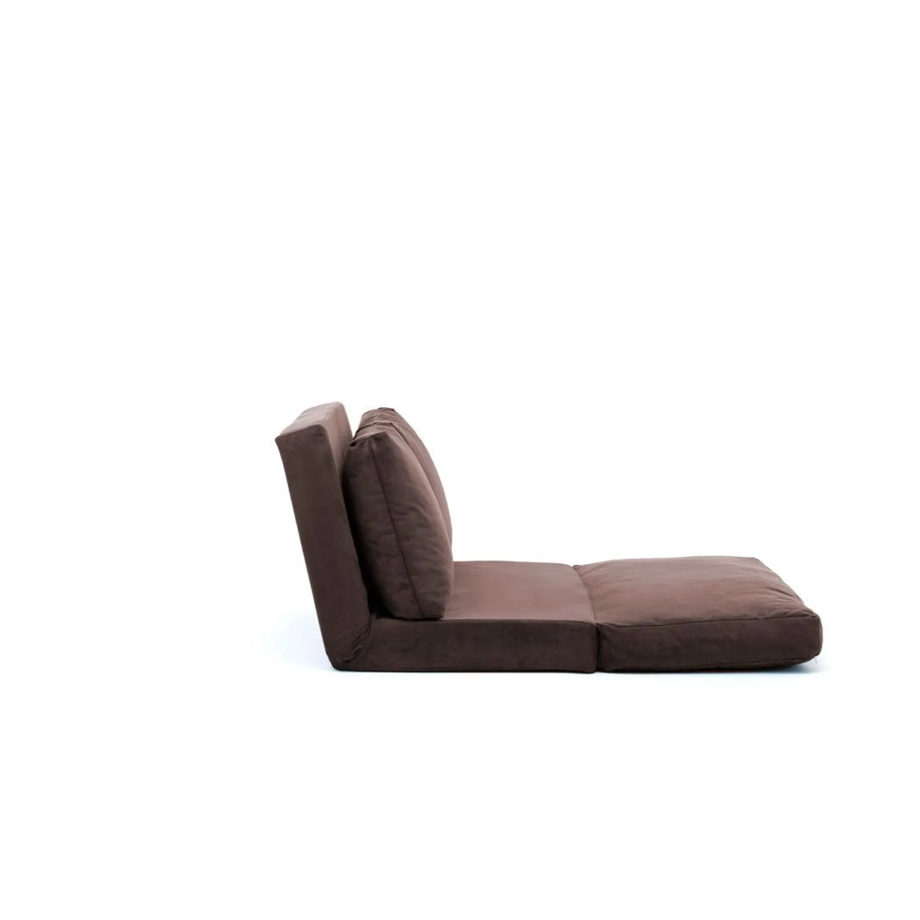 2-Sitzer Sofa-Bett | Komfort und Stil mit Metallrahmen | Braun