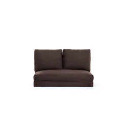 2-Sitzer Sofa-Bett | Komfort und Stil mit Metallrahmen | Braun