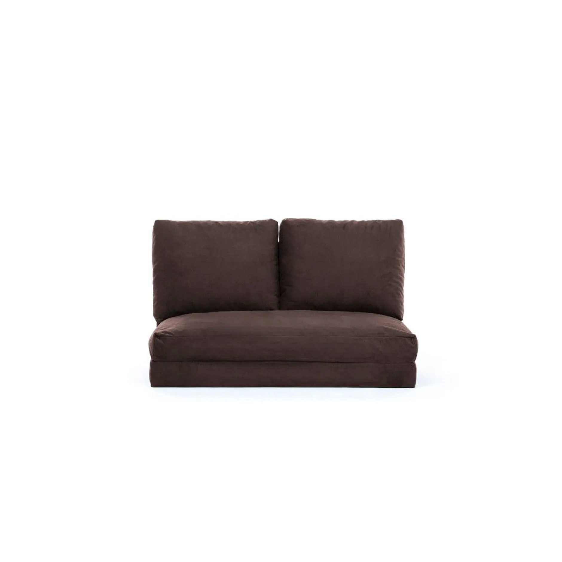 2-Sitzer Sofa-Bett | Komfort und Stil mit Metallrahmen | Braun