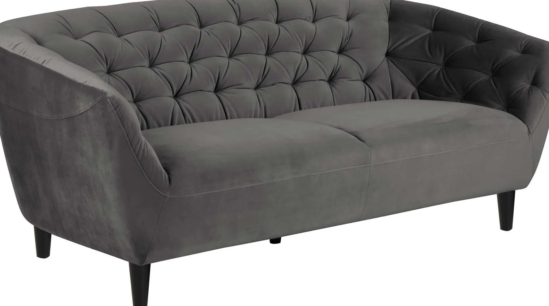 3-Sitzer Sofa Isiah 191cm - dunkelgrau