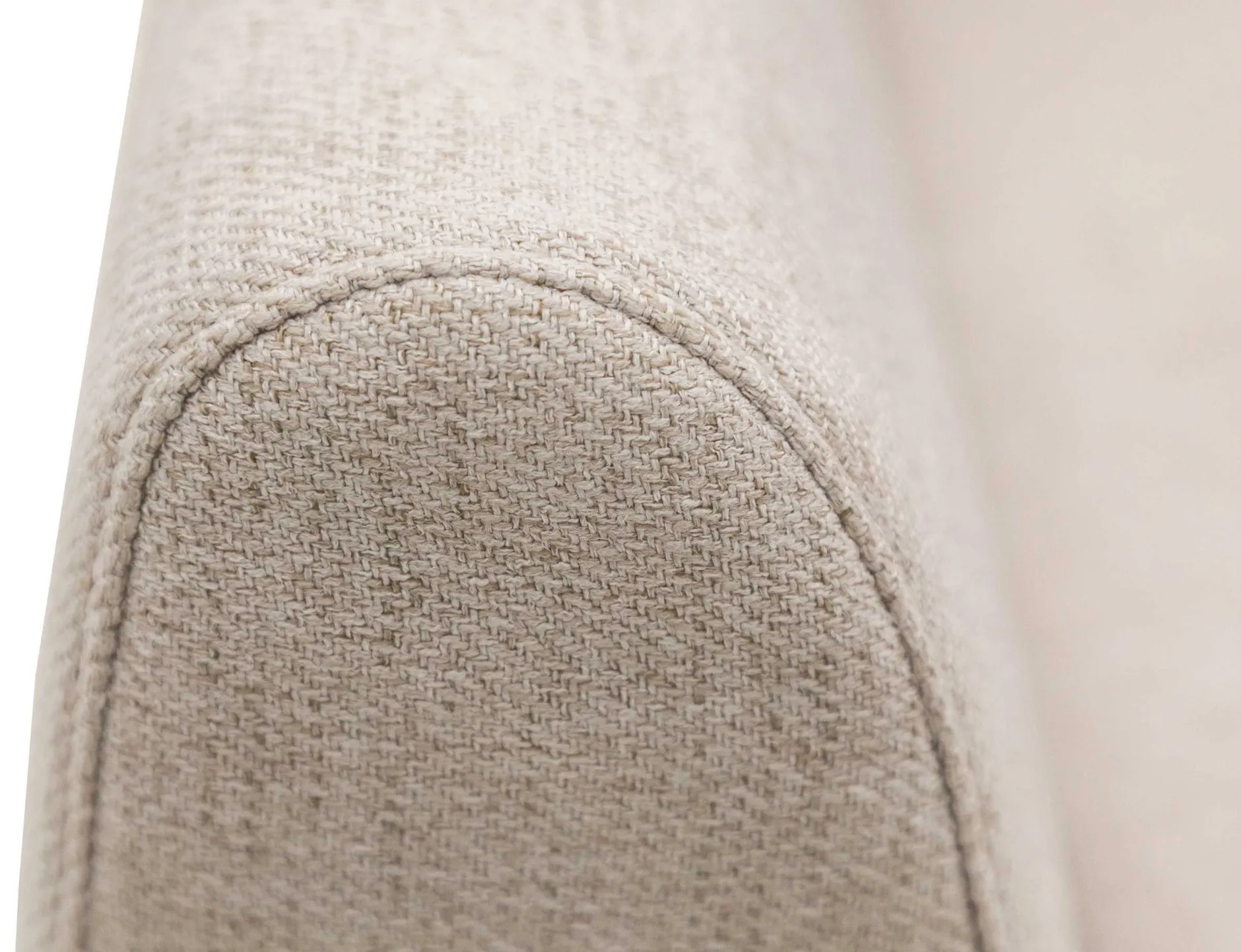 3-Sitzer Sofa Lino - 180x78x92cm - beige Stoff