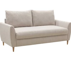 3-Sitzer Sofa Lino - 180x78x92cm - beige Stoff