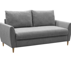 3-Sitzer Sofa Lino - 180x78x92cm - grauer Stoff