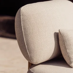 3-Sitzer-Sofa Ruby Gescova - Teakholz & Polyester - 215x95x80cm - Beige