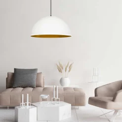 Sivani Kronleuchter | METALLGEHÄUSE | Weiß, Gold