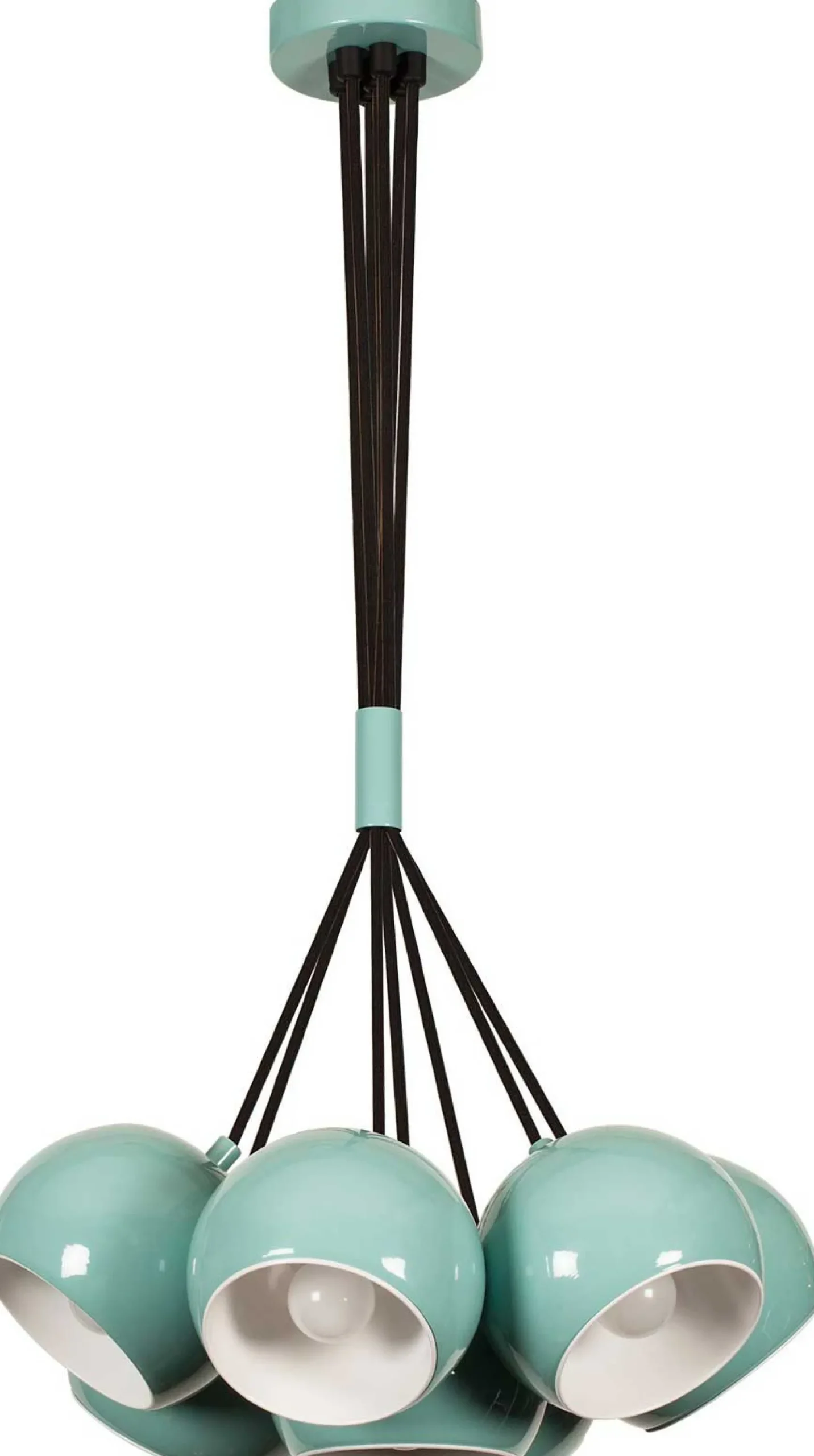Sivani Kronleuchter | METALLGEHÄUSE | Türkis, Weiß
