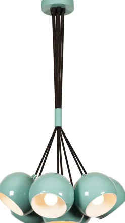 Sivani Kronleuchter | METALLGEHÄUSE | Türkis, Weiß