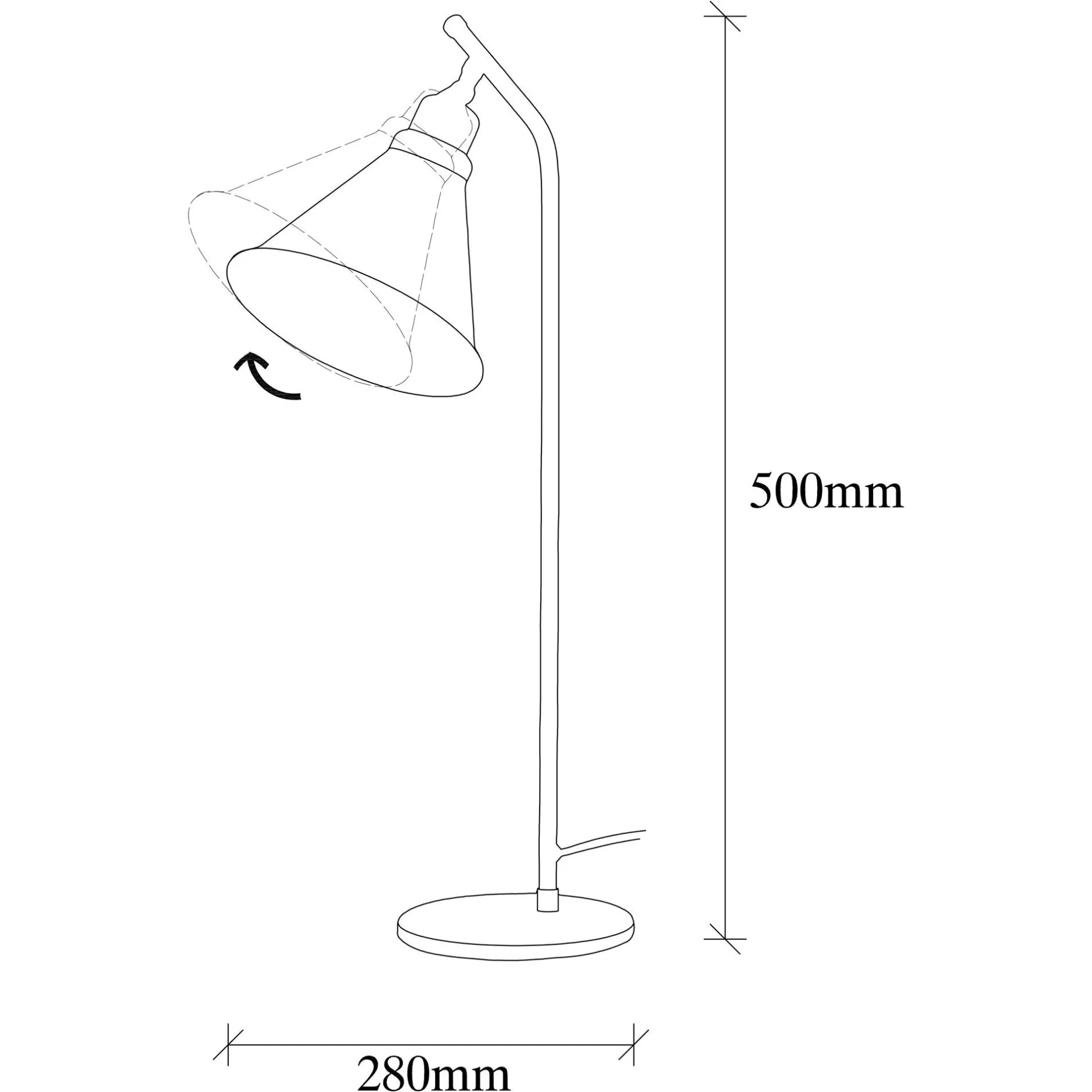 Sivani Tischlampe | METALLGEHÄUSE | Schwarz, Gold