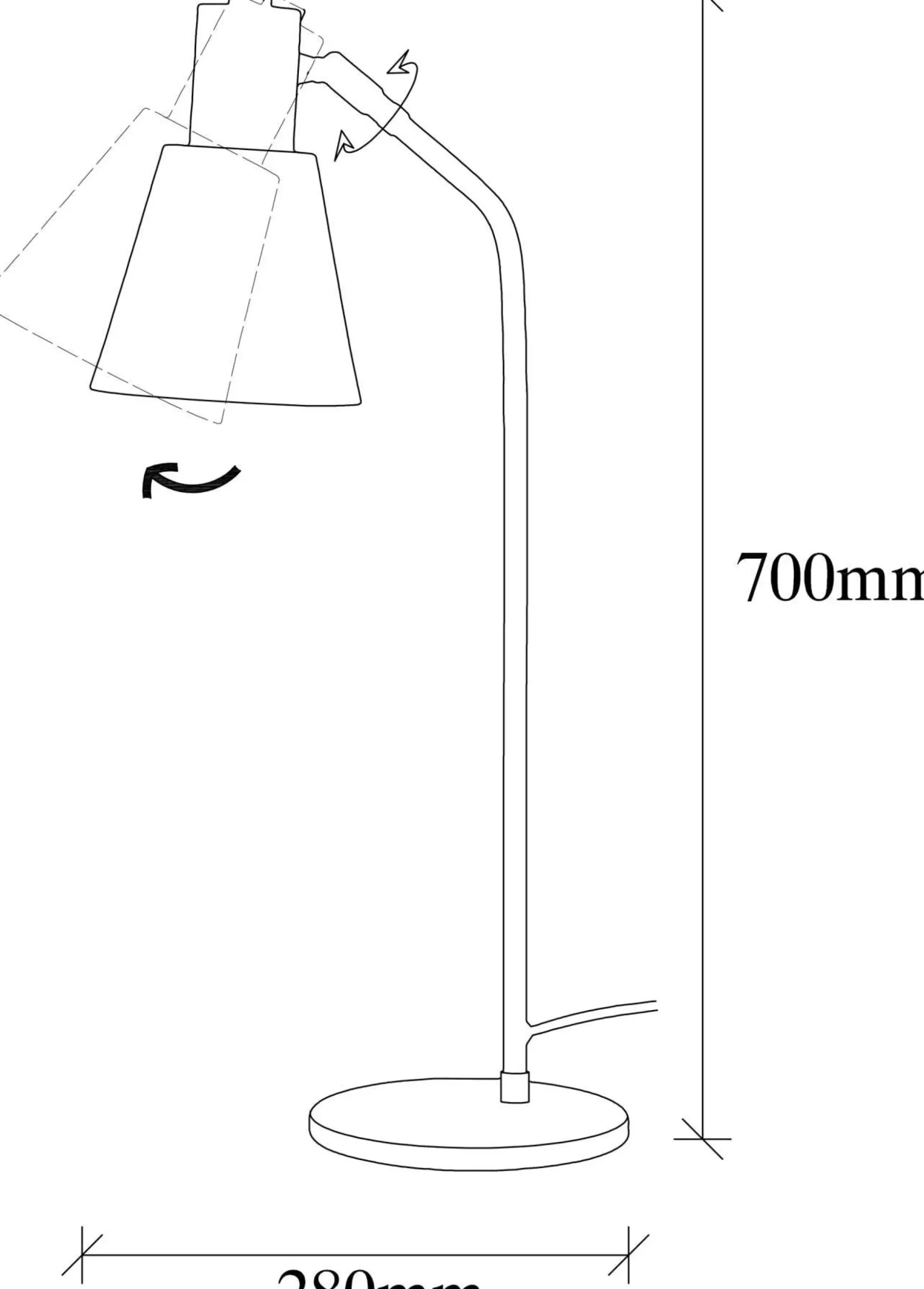 Sivani Tischlampe | METALLGEHÄUSE | Vintage