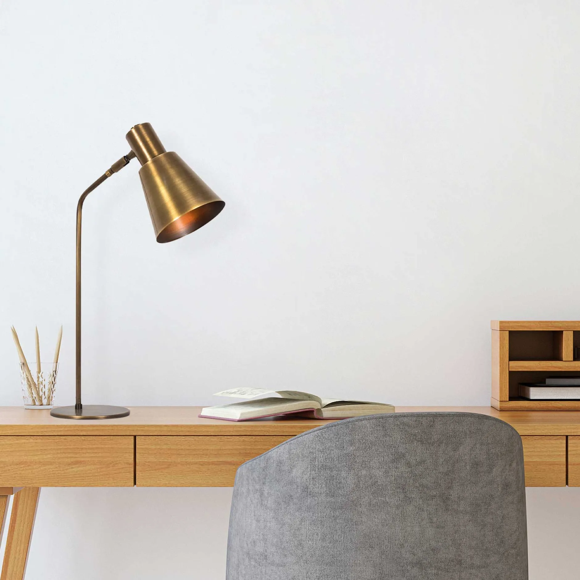 Sivani Tischlampe | METALLGEHÄUSE | Vintage