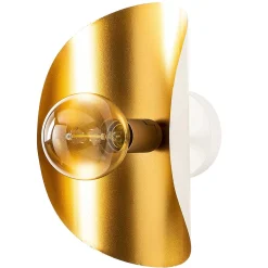 Sivani Wandleuchte | EISENKÖRPER | Weiß, Gold