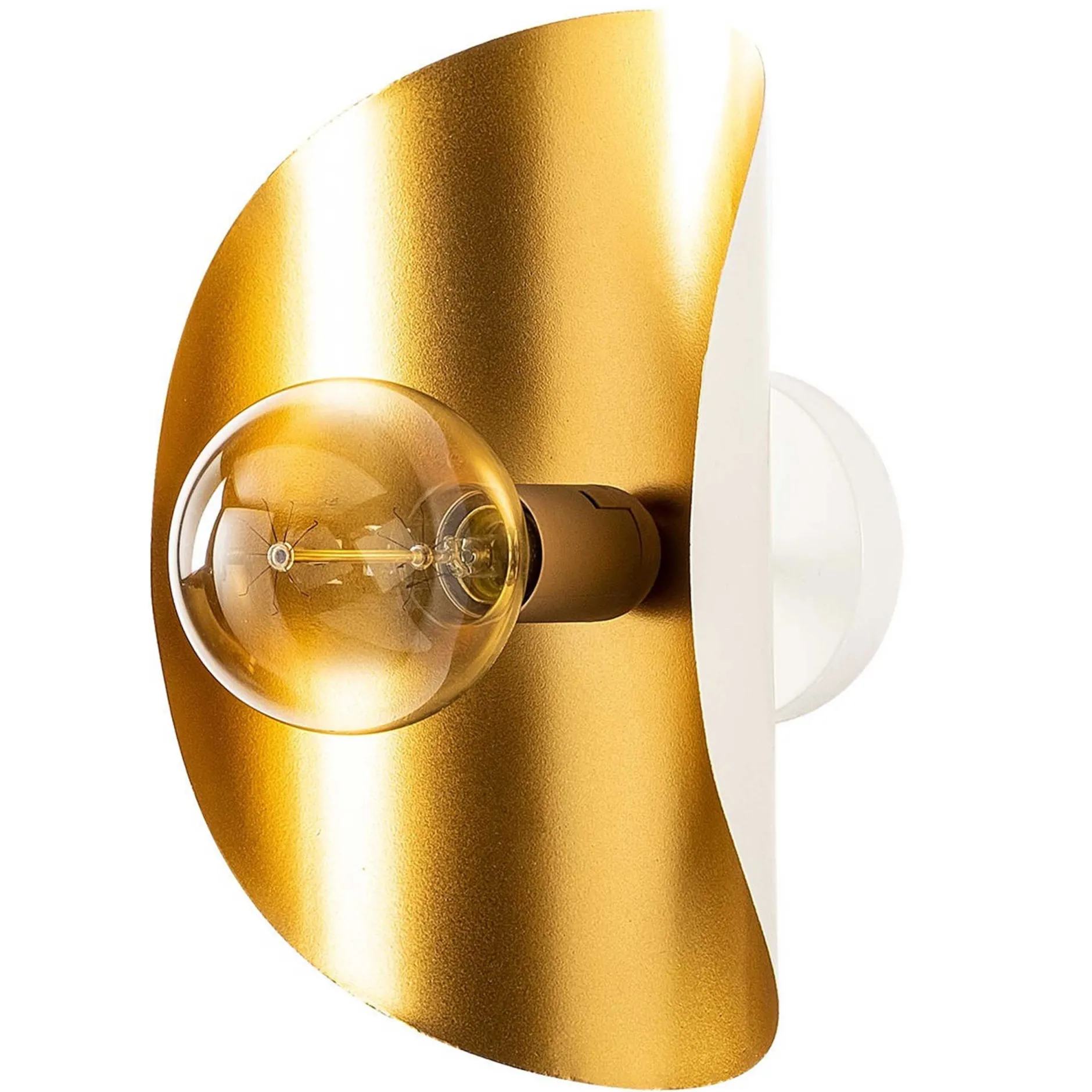 Sivani Wandleuchte | EISENKÖRPER | Weiß, Gold