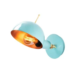 Sivani Wandleuchte | METALLGEHÄUSE | Türkis, Kupfer