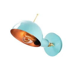 Sivani Wandleuchte | METALLGEHÄUSE | Türkis, Kupfer