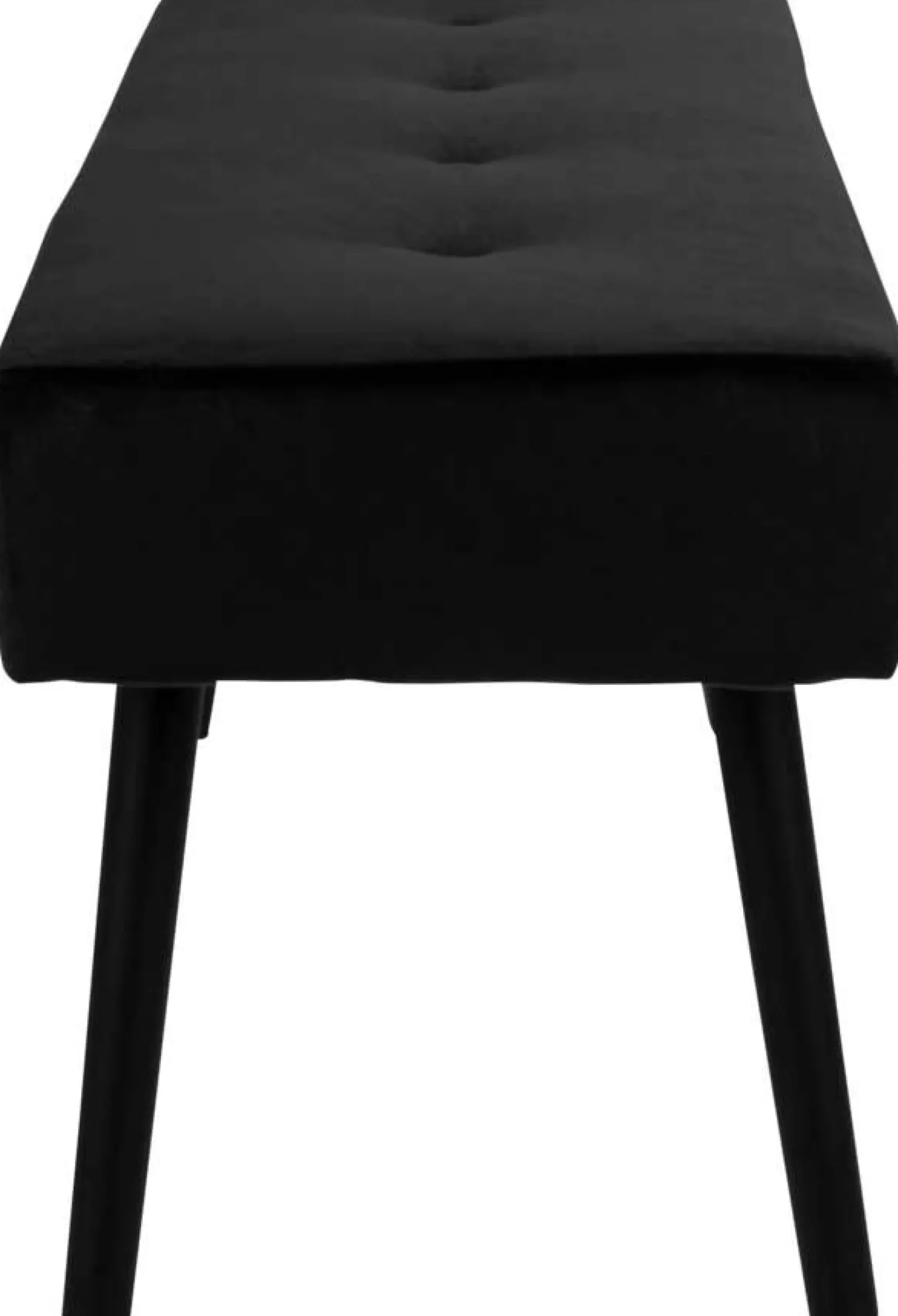 Skiby Bank aus schwarzem Samt - 100x35x44 cm