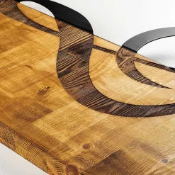 Skyler Dekoratives Wandaccessoire aus Holz | Holz & Metall | 39 x 58 cm