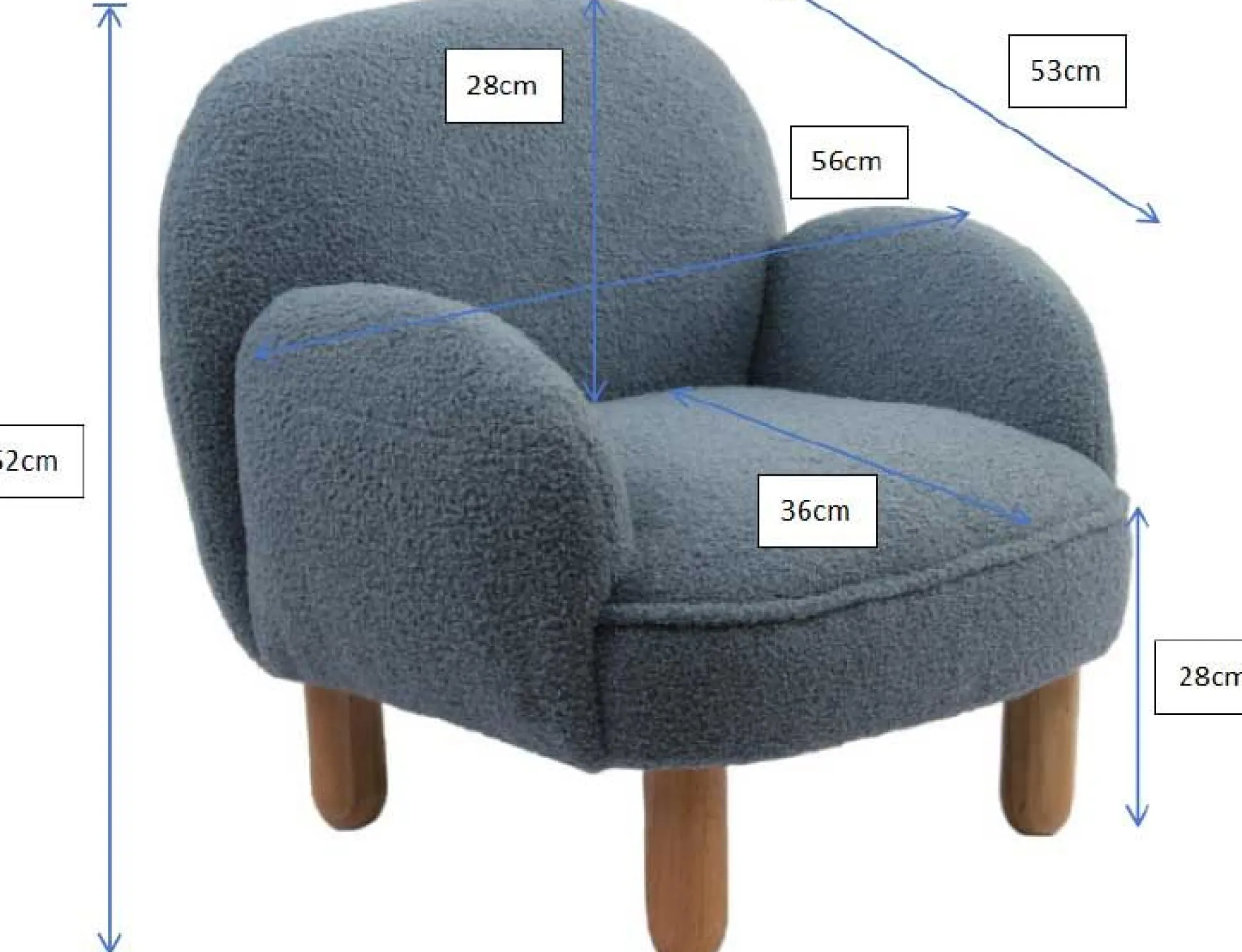 Sofagarnitur für Kinder Rocky - beige Bouclé-Stoff