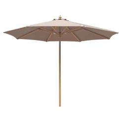 Sonnenschirm Austin - Ø300cm - kippbar - Holz - taupe
