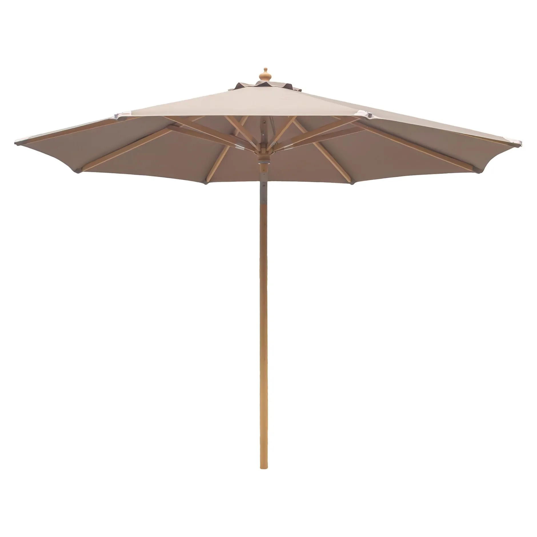 Sonnenschirm Austin - Ø300cm - kippbar - Holz - taupe