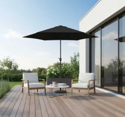 Sonnenschirm Norman Ø300cm schwarz - Aluminium - Gescova