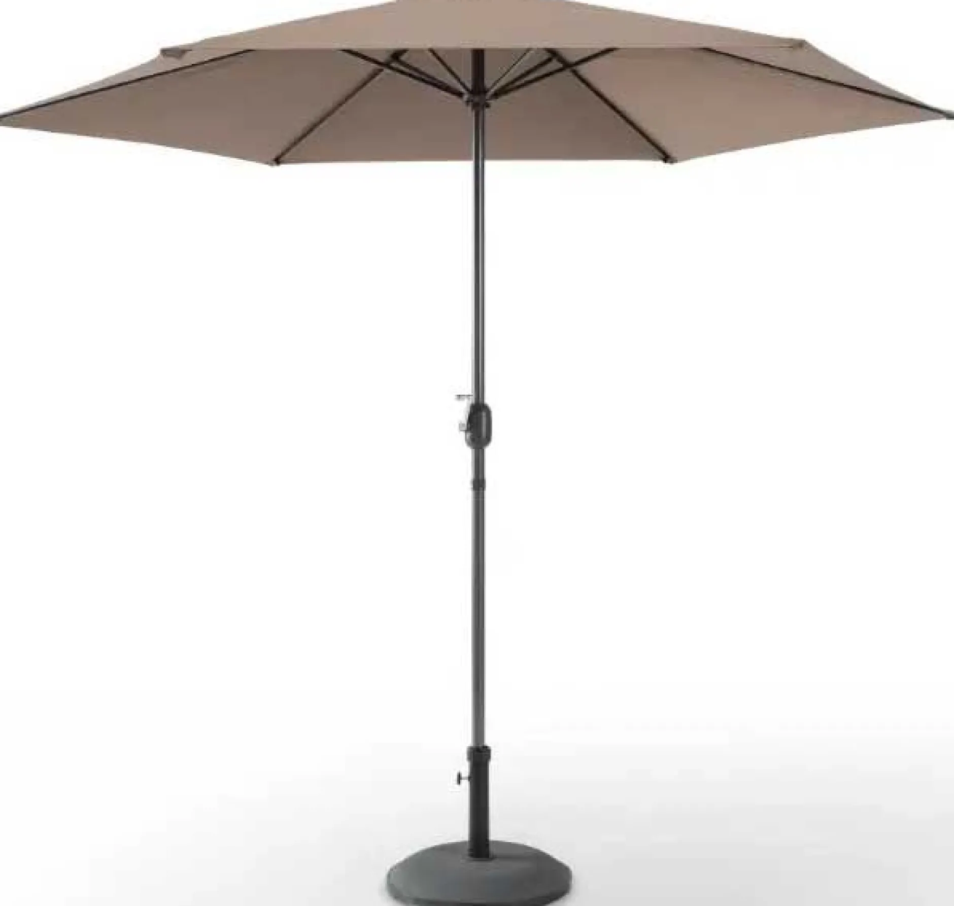 Sonnenschirm Norman Emob - Aluminium mit 300 cm Durchmesser - Taupe
