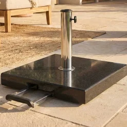 Sonnenschirmsockel Granada Gescova - Granit 50x50 cm - Schwarz