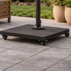 Sonnenschirmsockel Miami gescova - Granit - 60x60x12 cm - Dunkelgrau