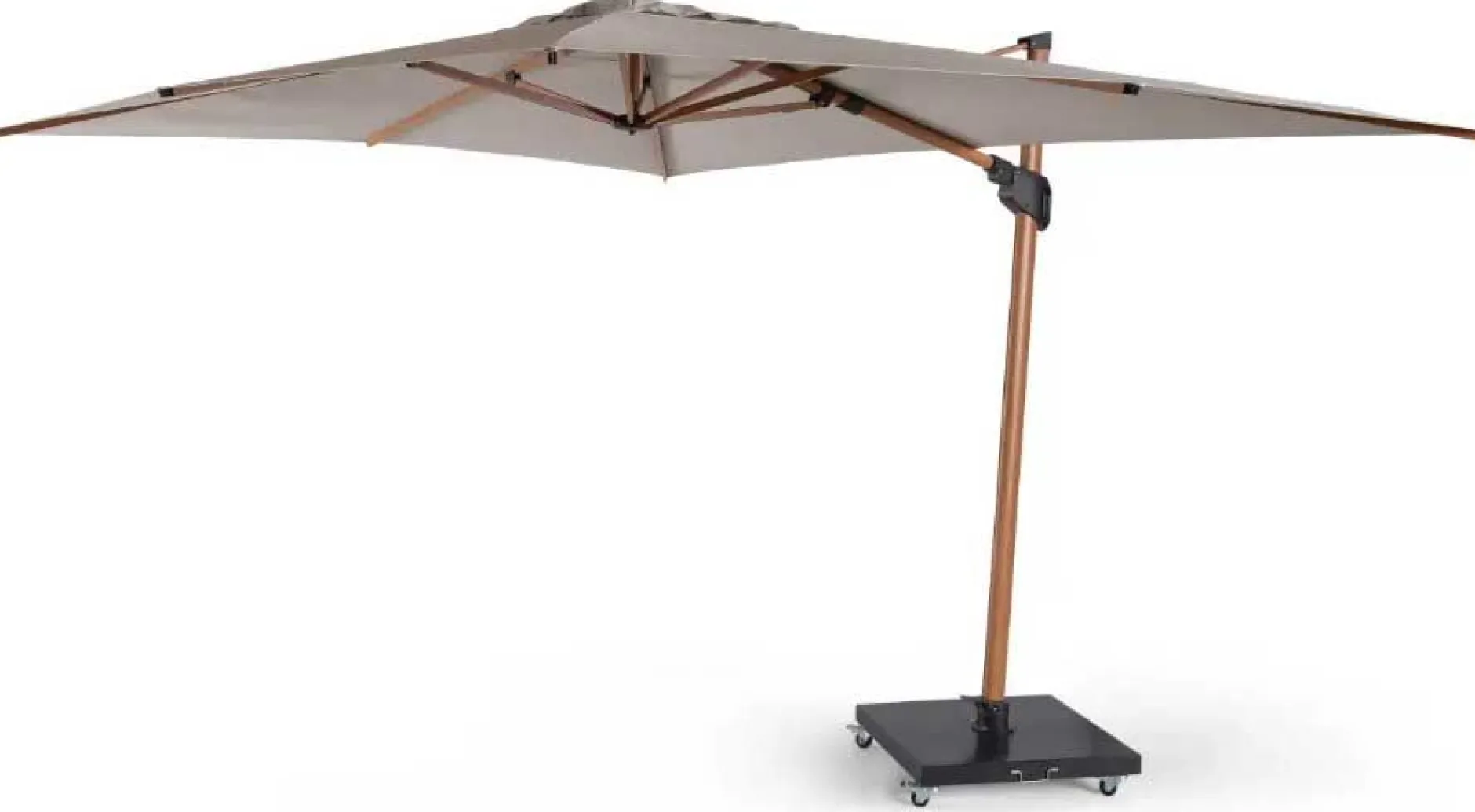 Sonnenschirm Tampa 300x400 cm Aluminium Beige