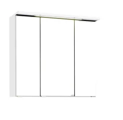 Spiegelschrank Bobbi 70cm Modell 1 3 Türen und LED-Beleuchtung - weiß