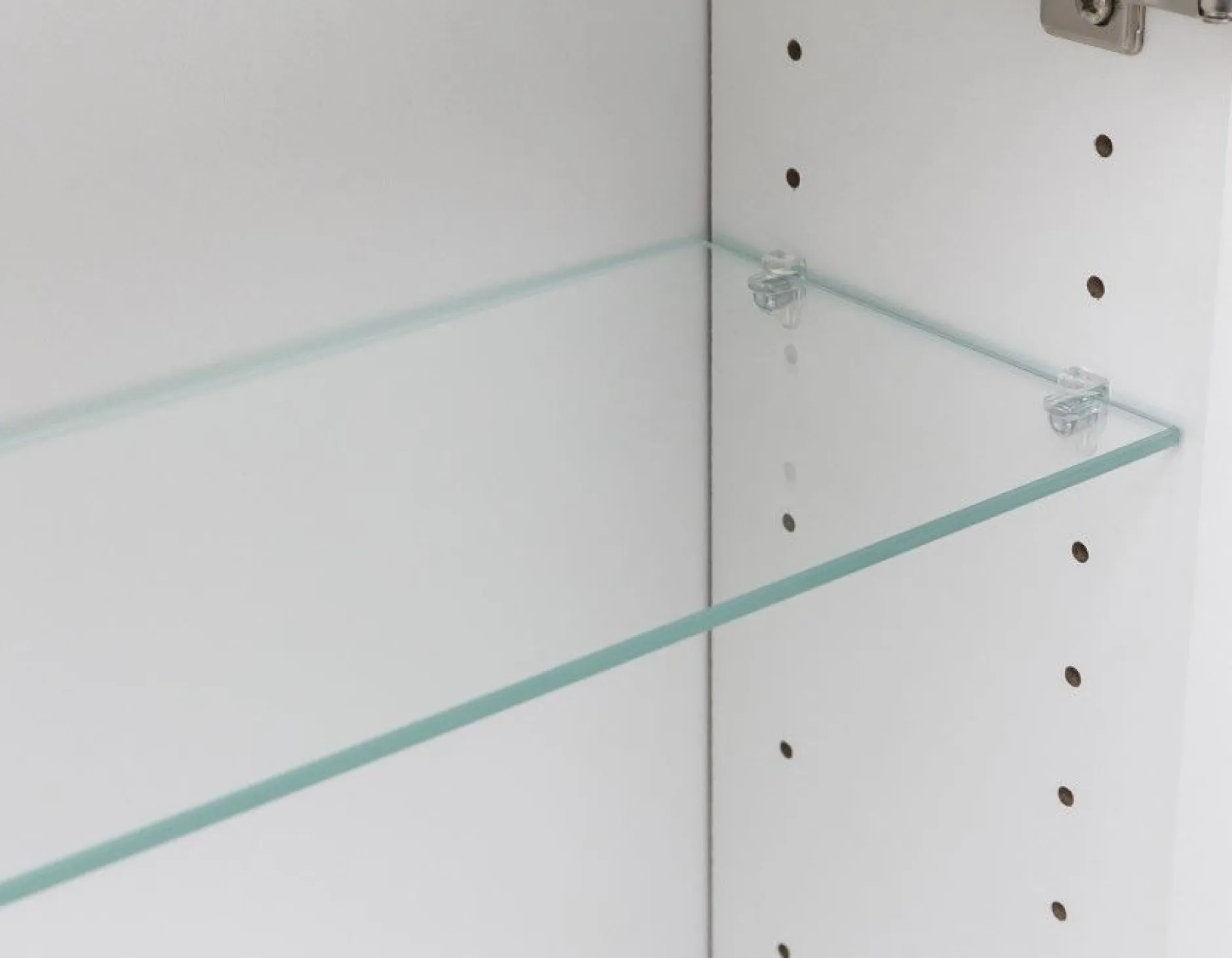 Spiegelschrank Bobbi 70cm Modell 2 3 Türen und led Beleuchtung - weiß