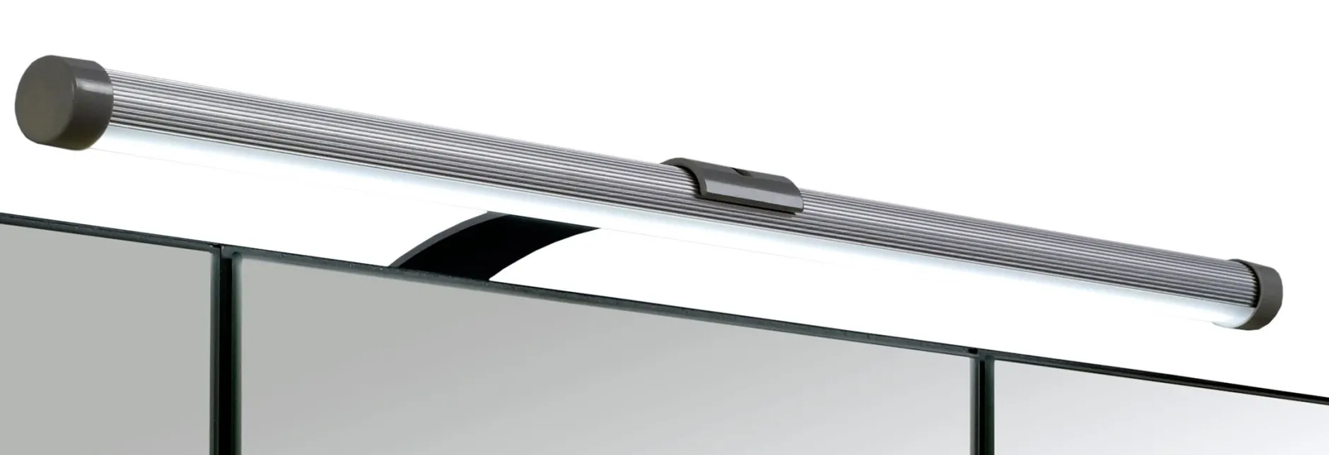 Spiegelschrank Bobbi 90cm Modell 2 3 Türen und led Beleuchtung - graphit