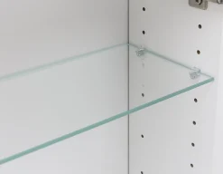 Spiegelschrank Bobbi 120cm Modell 2 3 Türen und led Beleuchtung - weiß
